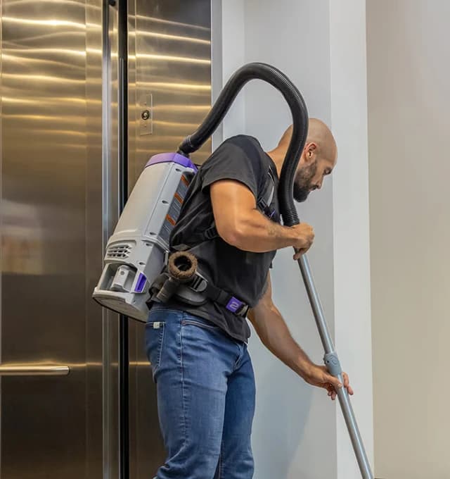 Tacoma Janitorial Service team member at work